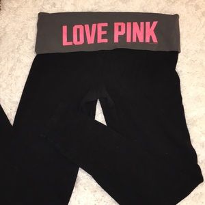 VS PINK cropped yoga pants